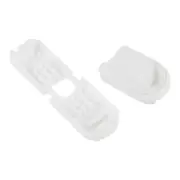 Zipper Pull Cord Ends, 100 Pack Zip Clip Buckle Rope End Lock 21mm, White