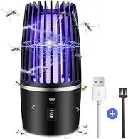 Fly Killer, Mosquito Killer Lamp Electric Fly Zapper Fly Trap, USB Fruit Fly Killer UV Insect Killer Bug Zapper for Bedroom, Camping, Kitchen, Office, Safe Fly Catcher Outdoor Indoor for Home Use