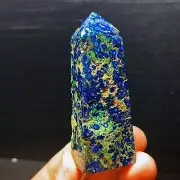 Rare 112G Natural Polished Phoenix Blue Gold Sharp Tower T Healing L2568