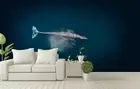 3D Ocean Whale Wallpaper Wall Mural Removable Self-adhesive 11