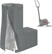 Elliptical Cover, 420D Outdoor Elliptical Machine Cover Waterproof with Zipper Universal Fit Durable Stepping Elliptical Trainer Covers for Home Use