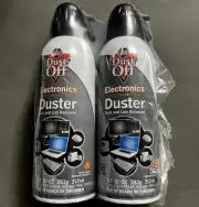 2 Dust-Off Falcon Compressed AirGas Duster for Electronics Dust & Lint 10oz