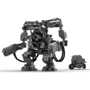 Building Blocks Set - Matrix Inspired Black Mecha APU Model Assembly Toy