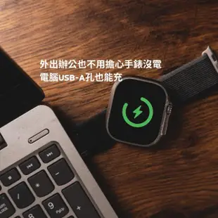 【Charband恰恰充】沁檸黃 Apple Watch磁吸充電錶帶(USB快速充電 錶帶立刻化身充電線)