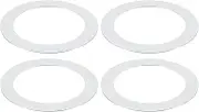 uxcell Goof Rings Inner Diameter 3.86", Outer Diameter 7.72", 4 Pcs Chrome