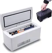 Medicine Refrigerator and Insulin Cooling Box for Car, Travel, Home - Portable Medication Cooler for Travel with Car Charger