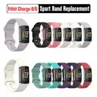 Silicone Sport Band Rubber Strap Wristband Replacement for Fitbit Charge 6 5