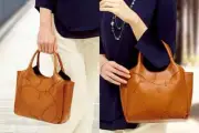Peanuts Natural Cowhide Tote Handmade Bag Fine Leather Snoopy Patchwork