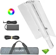 Godox LC1000R 100W RGB LED Light Wand, 15 FX Types, CRI≥96 TLCI≥96, CCT 2500-8500K, APP Control Handheld Full Color Photography Light Stick for Live Streaming, Vlog, YouTube, Portraits with Barndoor