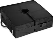 Rhino Square Umbrella Base Weights with Side Slot Opening, 18" ~ Fits Any Offset, Cantilever & Any Outdoor Patio Umbrella Stand ~ Easy Set up (Black)