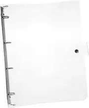SEWACC Binder Rack Reusable Notebooks Clear Pen Notebook with Tabs Sticky Tabs for Books Stackable Mini Six-Hole Notebook Holder Supplies Bins Chest of Drawers Scrapbook Portable Plastic