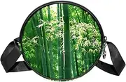 [FVQL] Round Crossbody Bag Purse Messenger Bag Shoulder Bag, forest pattern