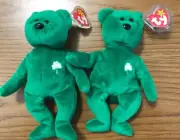 Two ERIN 1997 Ty Beanie Babies w/ Errors Rare Tags Absolute MInt Bear & Tags