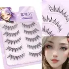 Fluffy Wispy Eyelashes Clear Band False Eyelashes Natural False Lashes Women