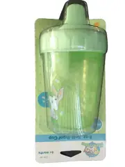 BNWT Looney Tunes 237ml Green Spill-Proof Plastic Drink Trainer Cup 6+ Months