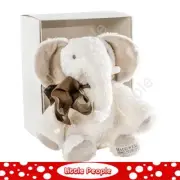 Organic Elephant Fluffy Soft Toy - Gift Boxed - White