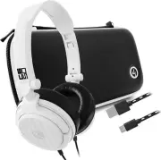 4Gamers Premium Travel Kit for Nintendo Switch & Switch Lite - Black/White