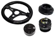 NRG 320mm Sniper L Steering Wheel BK St CF S 101H Hub Gen2 Black Release Lock LB