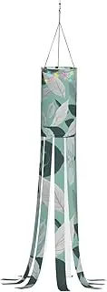 Halloween Garden Mint Gray Leaves Windsock Lights Halloween Lighted Windsock for Patio Yard Pathway Party Decor