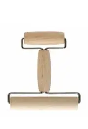 Harold Import Wood Double Dough Roller