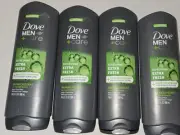 Dove Men+Care Refreshing Hydrating Face & Body Wash Extra Fresh 18FL OZ 4Pcs NEW