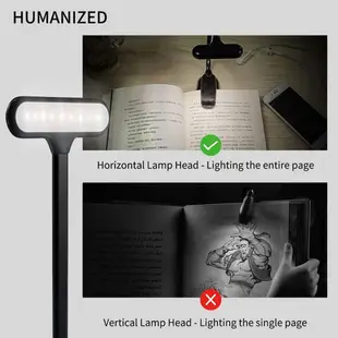 可充電的 Led 書本燈閱讀燈柔性燈調光器夾檯燈