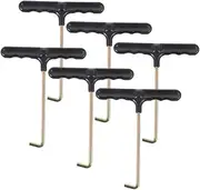 ASAKKURA 6pcs Shoelace Puller Set for Tightener Shoe Universal Fit Lace Tightener for Boots Skates Running Shoes Quick Adjustment Fashionable Design
