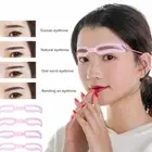 Cosmetics Reusable Grooming Thrush Card Eyebrow Shaper Kit Eyebrow Stencil