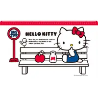 在飛比找蝦皮商城優惠-【Hello Kitty】紅色公車站款軟Q透明桌墊