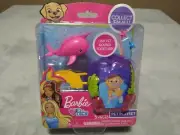 MATTEL BARBIE PETS 5 PIECE PLAYSET PINK NARWHAL NEW