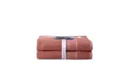 2PK Ultimate Alanya Turkish Cotton Bath Towel 550Gsm Highly Absorbant Clay