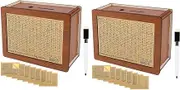 2 Wooden Money Box with Counter, Piggy Bank for Kids Adults Boys Girls, Money Saving Box with Erasable, Reusable Money Jar for Coin & Notes for Decoration