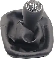 Gear Shift Knob 5/6 Speed Knob Lever Shifter PU Leather for Seat Leon/Toledo 1999-2001 Shifter Knob(Speed Type 6,6 Gears)