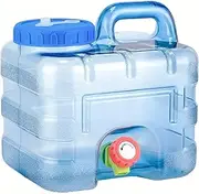 AIMALL Outdoor Water Storage Container, 1.98/2.64/3.96 Gallons, Leak-Proof Portable Drinking Water Jug with Tap for Camping, Blue