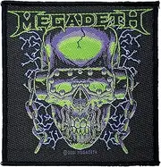 Megadeth Standard Patch Vic Rattlehead Official Black One Size