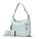 MKF Collection Hobo Bag & Wristlet Wallet for Women Vegan Leather Shoulder Ha...