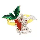6pcs Rabbit Napkin Ring Eye-catching Multi-purpose Easter Rabbit Napkin Towel