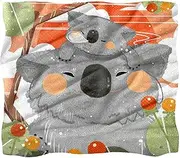 Fleece Throw Blanket Flannel Blankets Microfiber Blanket,Funny Cartoon Koala,Bed and Sofa 59.0x51.1 Blankets