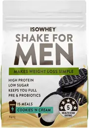 IsoWhey Men's Shake Cookies and Cream 840g