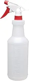 Jantex Colour Coded Spray Bottles in Red with Long Pipette and Adjustable Nozzle - Millilitre Markings - Plastic - 750 ml