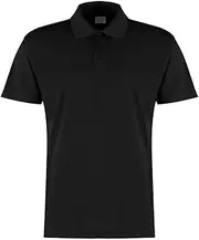 [KUSTOM KIT] Mens Micro Mesh Short-Sleeved Polo Shirt (UK Size: M) (Black)