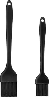 Silicone Basting Pastry Brush Set, 2 Pack Heat Resistant Cooking Food Brush for Oil Sauce BBQ Grill Barbeque Kitchen Baking Cooking Pastries Cakes Meat Desserts