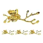 4pcs Napkin Holder Exquisite Table Decor Leaf Flower Napkin Ring Holders Safe