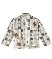 [Rylee + Cru] Rylee + Cru Quilted patchwork linen-blend jacket Y 8/9 multicoloured