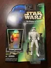 Star Wars Power Of The Force Stormtrooper Green Card Foil Sticker Kenner 1997