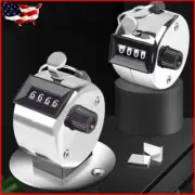 4 Digit Number Manual Mini Tally Counter Mechanical Digital Press Clicker