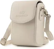 [MegaGear] MG1414 Panasonic Lumix DC-ZS70, DMC-LX10, DMC-ZS100, TZ100, TZ101, DMC-ZS60 Leather Camera Case with Strap - White