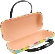 [FOMIYES] Sunglasses Case for Boys and Girls Handheld Organizer Box Pu Leather Sturdy Handle for Eye Protection
