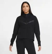 在飛比找Yahoo!奇摩拍賣優惠-全新正品Nike NSW TCH HOODIE FZ女子黑色