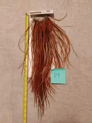 RUSTY NATURAL DUN Rooster Hebert Miner Saddle SILVER Grade Feathers Whiting NEW